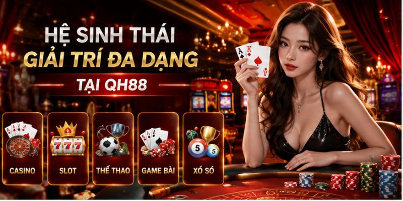 Hệ sinh thái giải trí đa dạng tại QH88