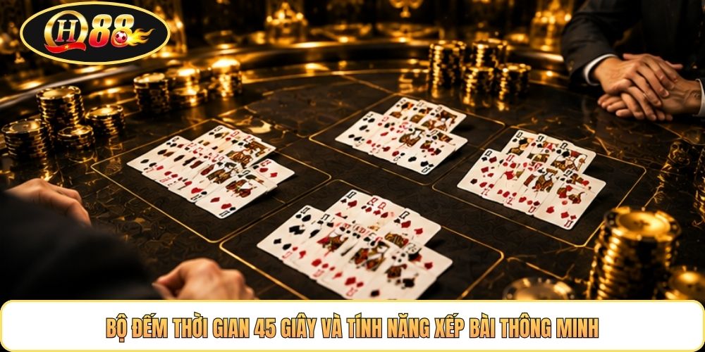Bộ đếm thời gian 45 giây và tính năng xếp bài thông minh