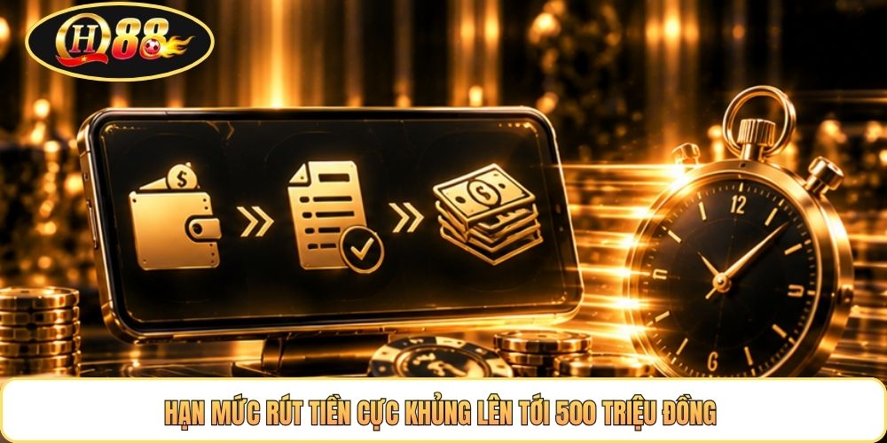 Hạn mức rút tiền cực khủng lên tới 500 triệu đồng