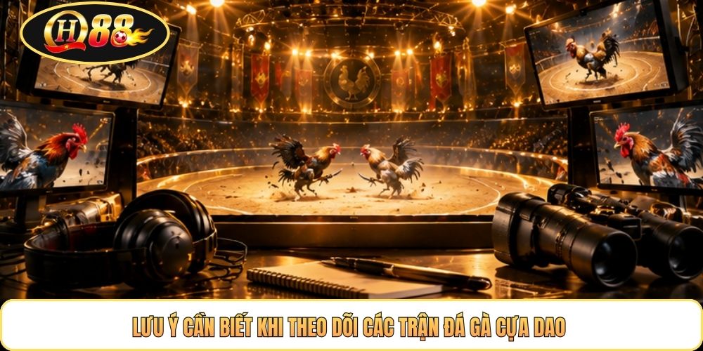 Lưu ý cần biết khi theo dõi các trận đá gà cựa dao