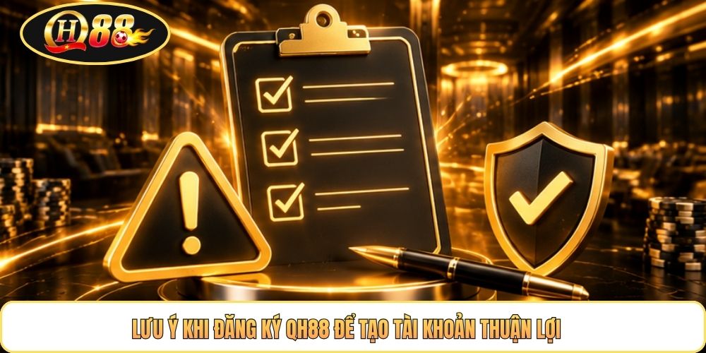 Lưu ý khi đăng ký QH88 để tạo tài khoản thuận lợi