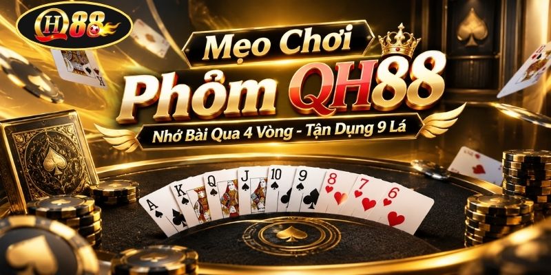 Mẹo Chơi Phỏm QH88 | Nhớ Bài Qua 4 Vòng - Tận Dụng 9 Lá
