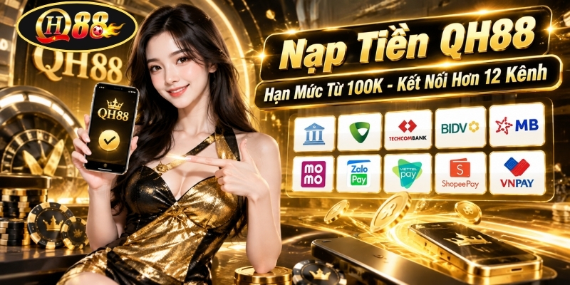 Nạp Tiền QH88 | Hạn Mức Từ 100K - Kết Nối Hơn 12 Kênh