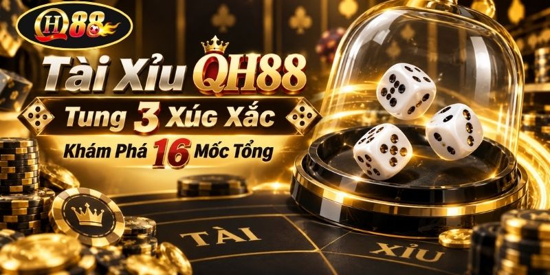 Tài Xỉu QH88 | Tung 3 Xúc Xắc - Khám Phá 16 Mốc Tổng