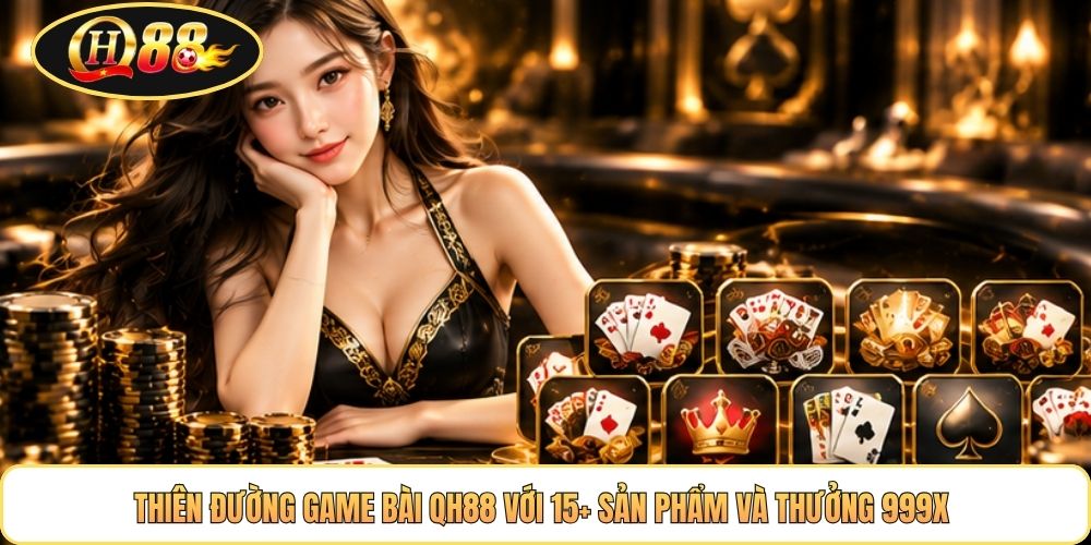 Thiên đường game bài QH88 với 15+ sản phẩm và thưởng 999X